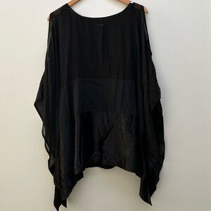 DKNY Silk Poncho with Slip Cami